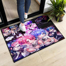 Ram And Rem Anime Girl Re Zero Doormat Nearkii