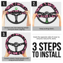 Pink Jeep Car Steering Wheel Cover Nearkii