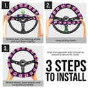 Doma and Akaza Demon Slayer Anime Premium Custom Car Steering Wheel Cover 1 Nearkii