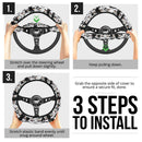 Gojo jujutsu kaisen anime Steering Wheel Cover Nearkii