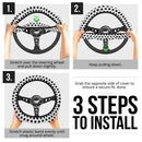 Football Soccer Ball Premium Car Steering Wheel Cover Nearkii