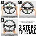 Mandala Pattern Abstract Premium Car Steering Wheel Cover Nearkii