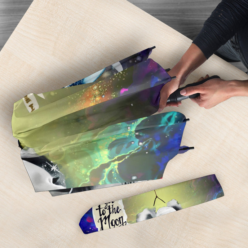 Elephant Love You To The Moon Galaxy Umbrella Nearkii