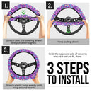 Pattern Pokemon Purple Custom Car Steering Wheel Cover Nearkii