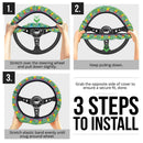 Bulbasaur Pokemon Anime Custom Car Steering Wheel Cover Nearkii