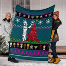 Starwars Blue Christmas Blanket Amazing Gift Idea Nearkii