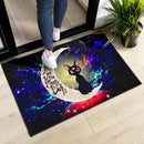 Sailor Moon Cat Moon And Back Anime Door Mat Nearkii
