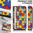 Autism Skin Pattern Premium Custom Car Seat Belt Covers Nearkii