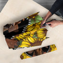 Brown Dachshund Sunflower Zipper Umbrella Nearkii