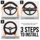 Color Mexican Bird Flower Premium Car Steering Wheel Cover Nearkii