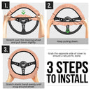 Human Skin Premium Car Steering Wheel Cover Nearkii