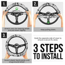 Ahegao Anime Girl Premium Custom Car Steering Wheel Cover Nearkii