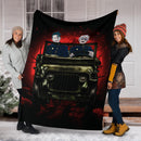 Gojo Geto Jujutsu Kaisen Ride Jeep Halloween Funny Anime Premium Blanket Nearkii