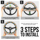 Kaiwai Cat Cute Premium Car Steering Wheel Cover Nearkii