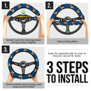 Toy Story Woody And Buzz Lightyear Christmas Premium Custom Car Steering Wheel Cover Nearkii
