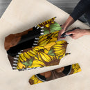 Basset Hound Dog Sunflower Zipper Umbrella Nearkii