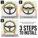Leafeon Pokemon Car Steering Wheel Cover 2 Nearkii