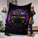 Gengar Pokemon Ghost Halloween Moonlight Jeep Funny Premium Blanket Nearkii