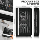Halloween American Flag Black Jeep Girl Car Seat Belt Cover Custom Car Accessories Nearkii