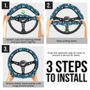 Ghibli Blue Dragon Premium Car Steering Wheel Cover Nearkii