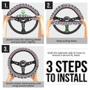 Cute Shinobu Kocho Demon Slayer Anime Car Steering Wheel Cover 1 Nearkii