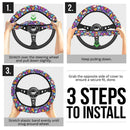 Pattern Pokemon Eevee Evoulution Color Car Steering Wheel Cover Nearkii