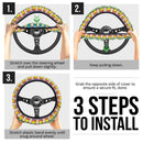 Meowth Pokemon Anime Custom Car Steering Wheel Cover Nearkii