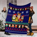 Corgi Christmas Blanket Amazing Gift Idea Nearkii