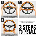 Friends Joey Tribbiani Pizza Premium Custom Car Steering Wheel Cover Nearkii