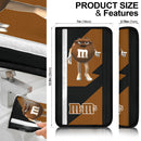 M&M's Candy Ice Cream Cones Chocolate Brown Custom car seat belt covers Custom Car Accessories Nearkii