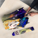 Zenitsu And Nezuko Chibi Demon Slayer Love You To The Moon Galaxy Umbrella Nearkii