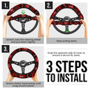 Red Jeep Car Steering Wheel Cover Nearkii