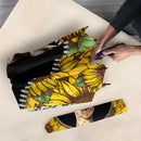Giraffe Sunflower Zipper Umbrella Nearkii