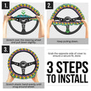 Lucario Pokemon Anime Custom Car Steering Wheel Cover Nearkii