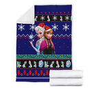 Blue Frozen Christmas Blanket Amazing Gift Idea Nearkii