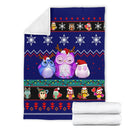 Owl Blue Christmas Blanket Amazing Gift Idea Nearkii
