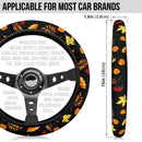 Autumn Leaves Pattern Premium Car Steering Wheel Cover Nearkii