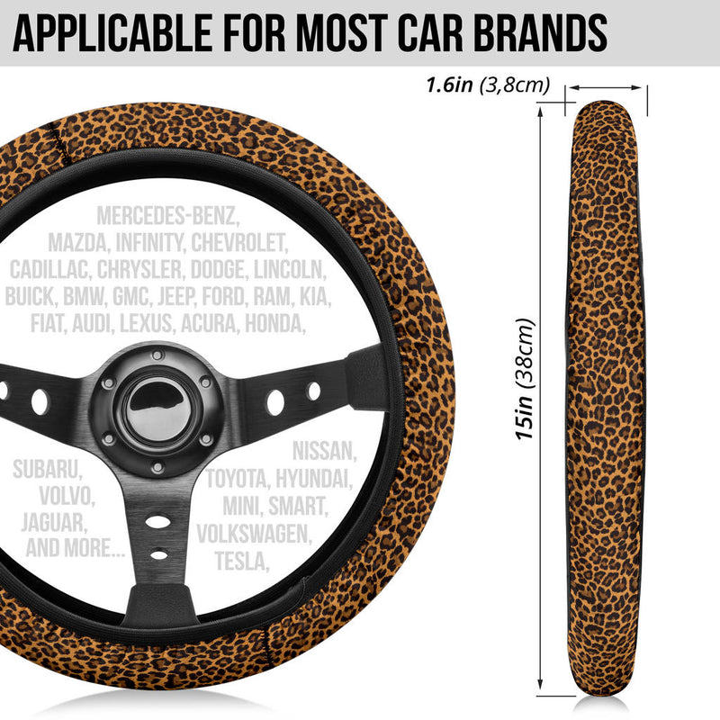 Leopard Premium Car Steering Wheel Cover Nearkii