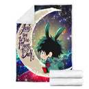 Deku My Hero Academia Anime Love You To The Moon Galaxy Premium Blanket Nearkii