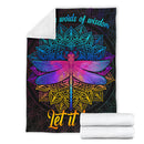 Dragonfly Mandala Let It Be Premium Blanket Nearkii