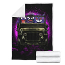 Gengar Pokemon Ghost Halloween Moonlight Jeep Funny Premium Blanket Nearkii