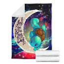 Squirtle Pokemon Love You To The Moon Galaxy Blanket Nearkii