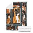 Boxer Dog Premium Blanket Nearkii