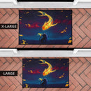 Cat Fish Catch The Moon Doormat Nearkii