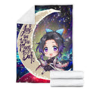 Shinobu demon slayer Love You To The Moon Galaxy Premium Blanket Nearkii