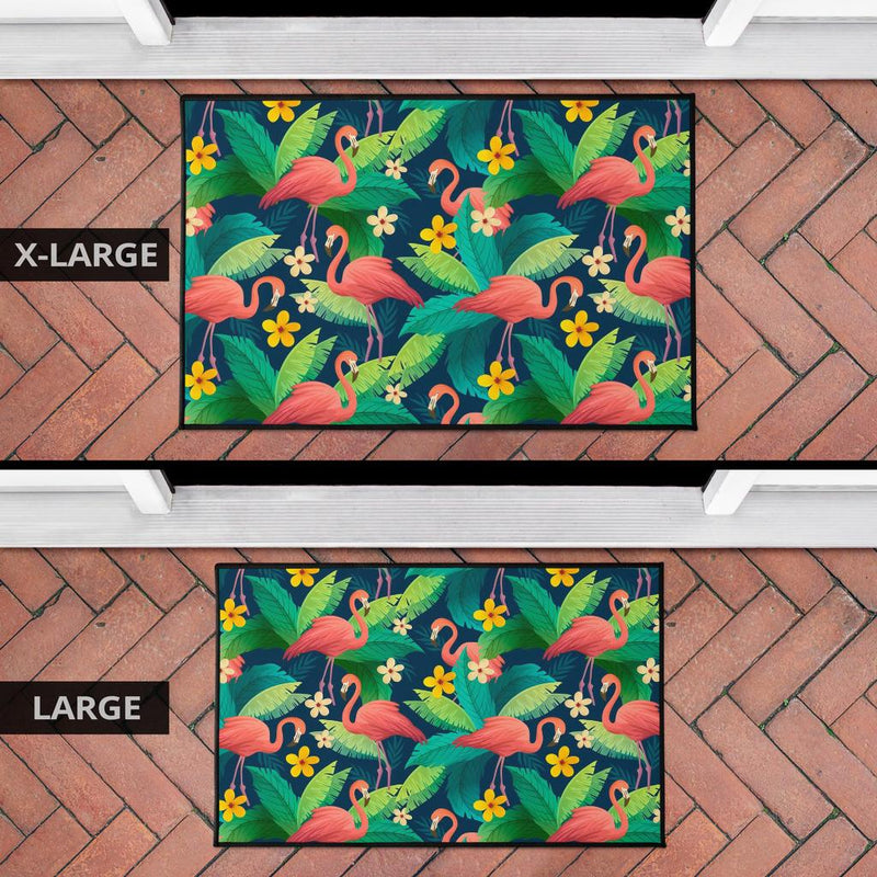 Tropical Flamingo Hawaii Doormat Home Decor Nearkii