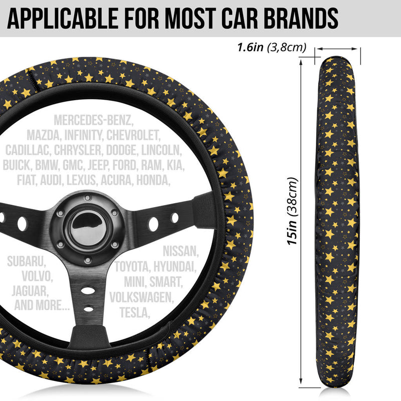 Yellow Star Premium Car Steering Wheel Cover Nearkii