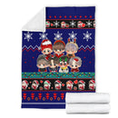 Blue Bts Christmas Blanket Amazing Gift Idea Nearkii