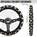 Rick And Morty Print Christmas Premium Custom Car Steering Wheel Cover Nearkii
