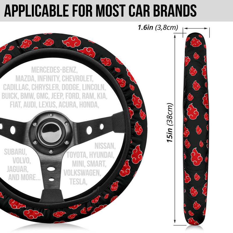Akatsuki Cloud Premium Car Steering Wheel Cover Style 1 Nearkii